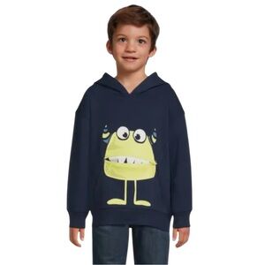 365 Kids from Garanimals Boys Monster Hoodie with Long Sleeves Blue Cove